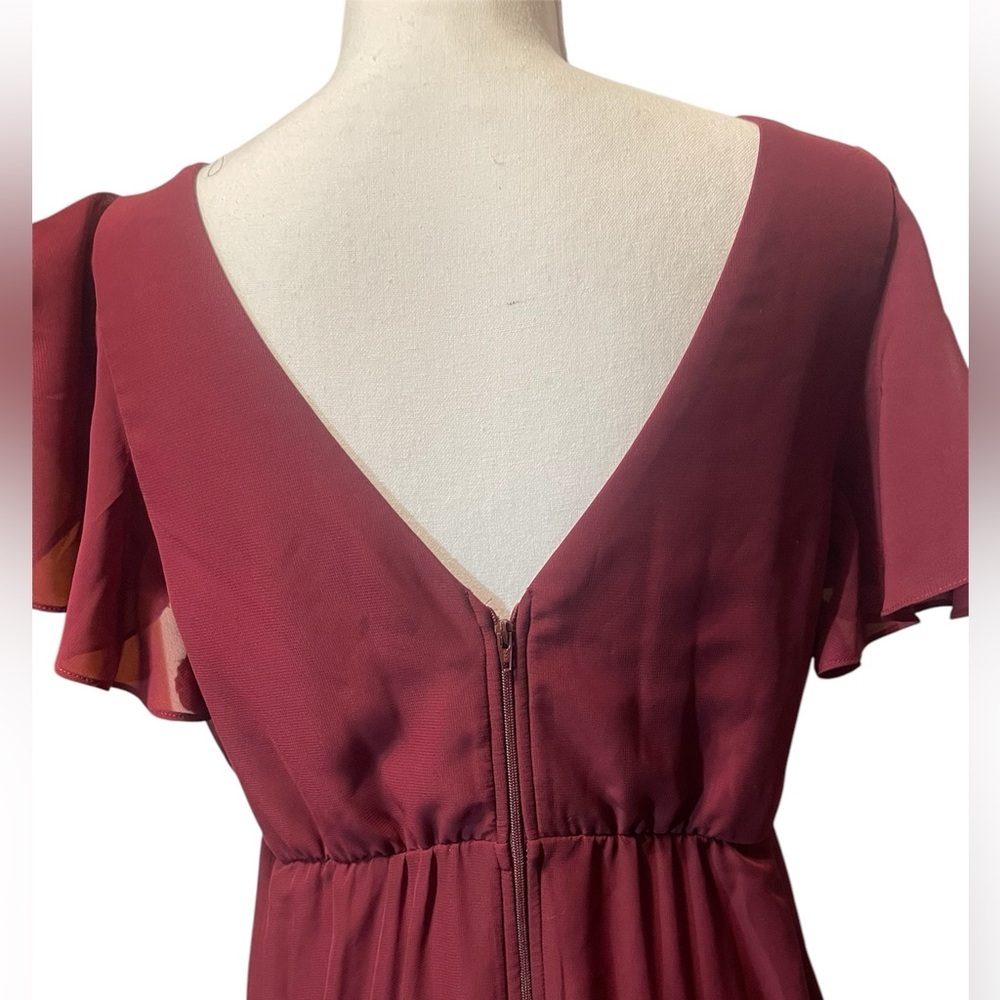 BIRDY GREY, Elegant Burgundy Maxi Dress - Picture 5 of 8